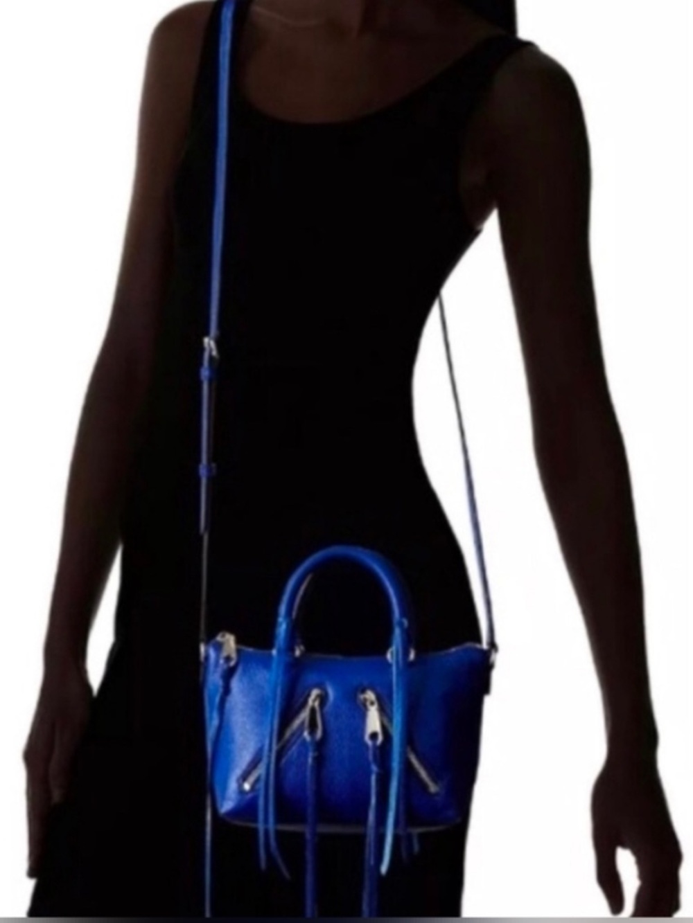 Rebecca Minkoff Mini Moto Leather Crossbody Bag 💙🦋 - Picture 13 of 13